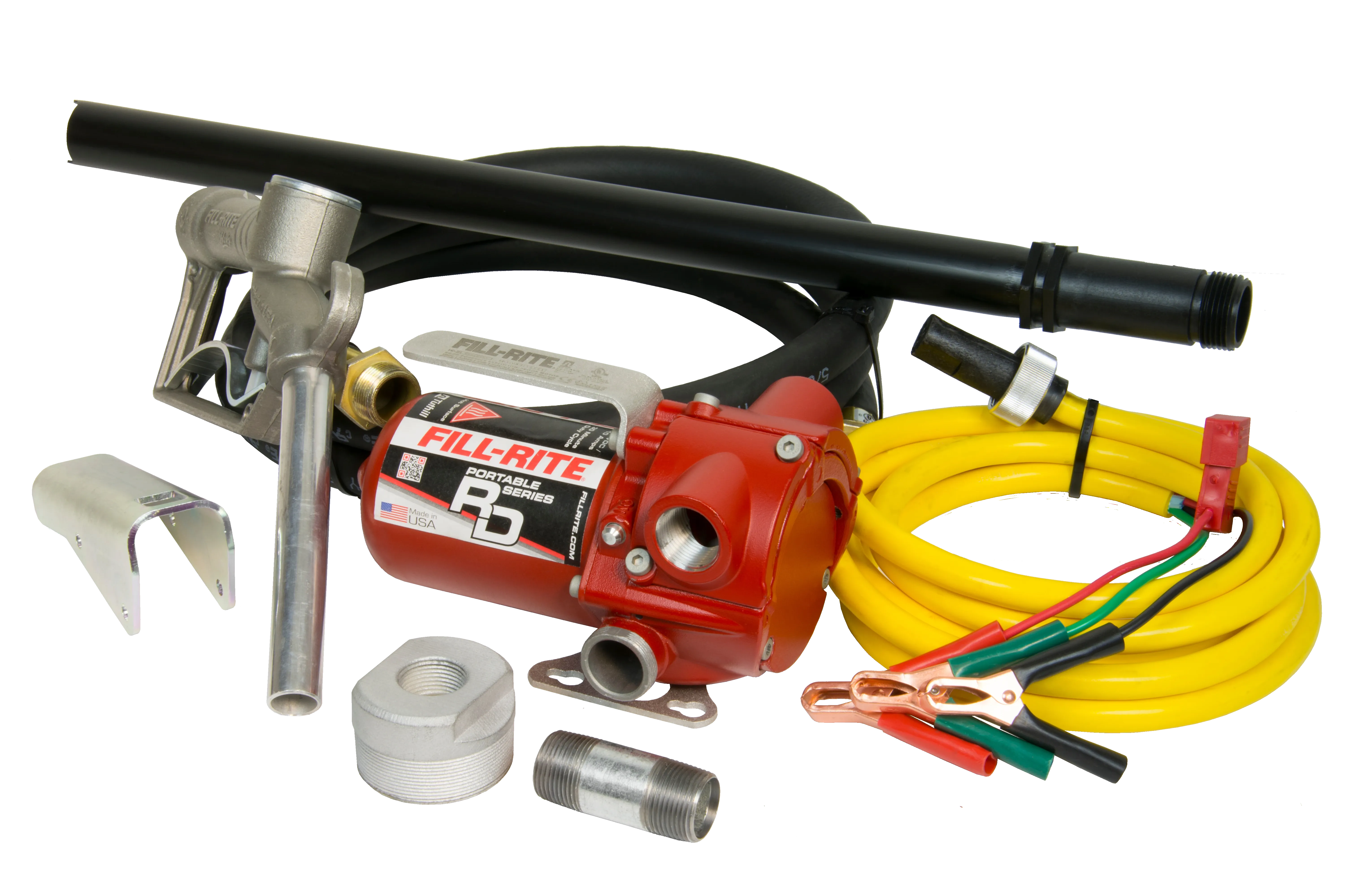 Fill-Rite&#xAE;&#x20;DC&#x20;8&#x20;GPM&#x20;Portable&#x20;Fuel&#x20;Transfer&#x20;Pump&#x20;with&#x20;Install&#x20;Accessories&#x20;and&#x20;Manual&#x20;Nozzle